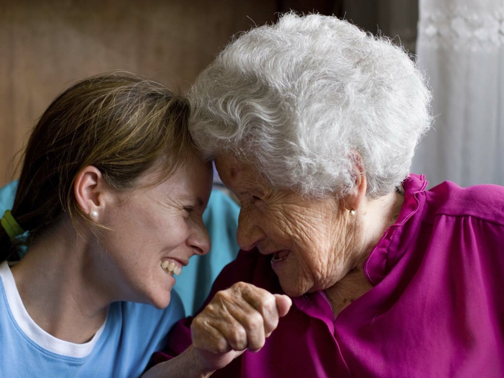 Women laughing